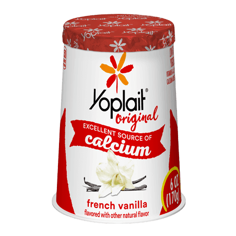 Yoplait Original Single Serve French Vanilla Yogurt, front of product.