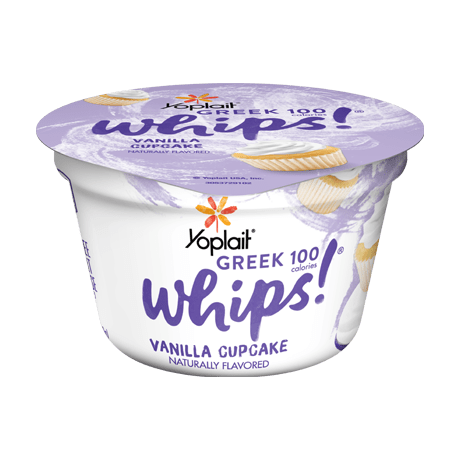 Yoplait Greek 100 Whips Vanilla Cupcake Yogurt